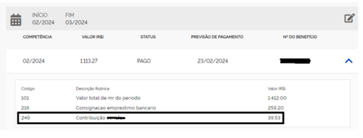 imagem de recibo